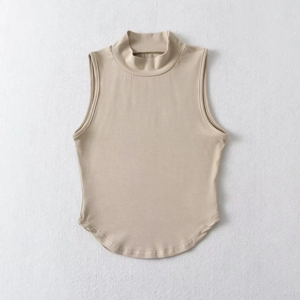 Women Tops Y2K Sexy Crop Tops For Women 2023 Neck Sleeveless Crop Printed Ribbed Tank Top