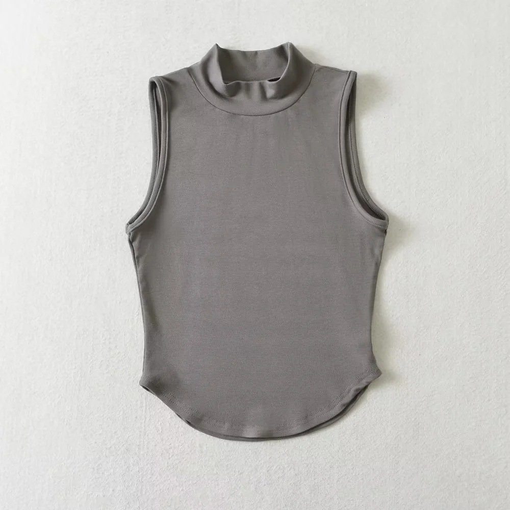 Women Tops Y2K Sexy Crop Tops For Women 2023 Neck Sleeveless Crop Printed Ribbed Tank Top
