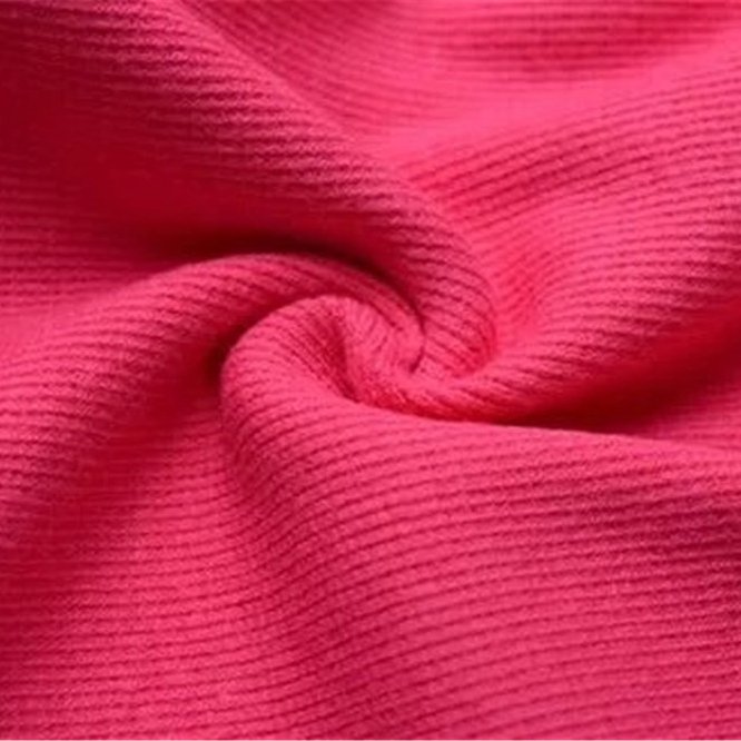 New Arrival Custom Stretch 95% Bamboo Fiber 5% Spandex 2*2 Rib Knit Fabric For Baby