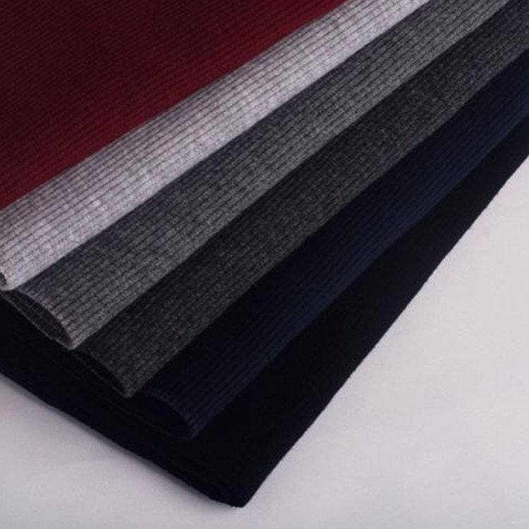New Arrival Custom Stretch 95% Bamboo Fiber 5% Spandex 2*2 Rib Knit Fabric For Baby