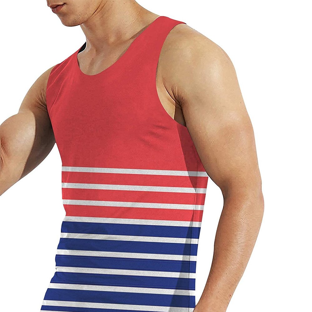 Custom Solid Color Hollow Ribbed Undershirt Sports Fitness Seamless Solid Color Men Tank Tops