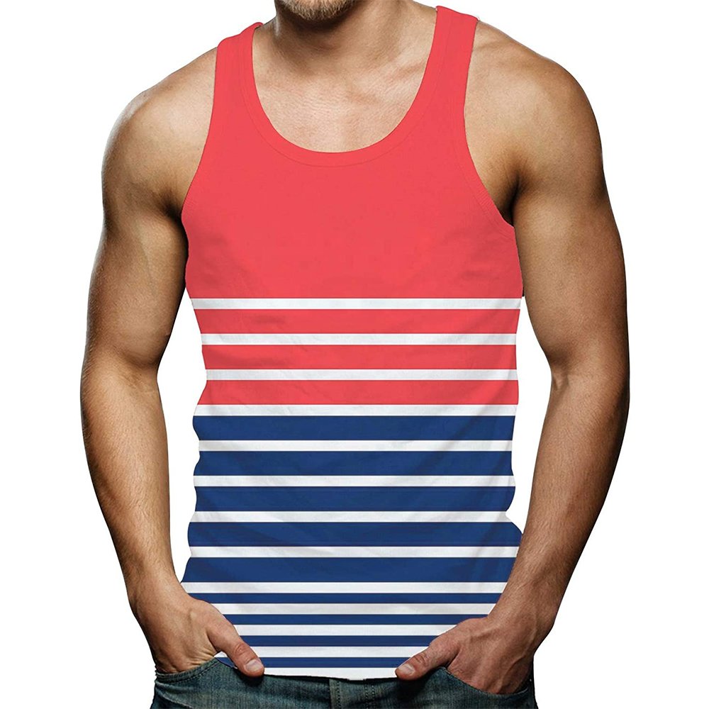 Custom Solid Color Hollow Ribbed Undershirt Sports Fitness Seamless Solid Color Men Tank Tops