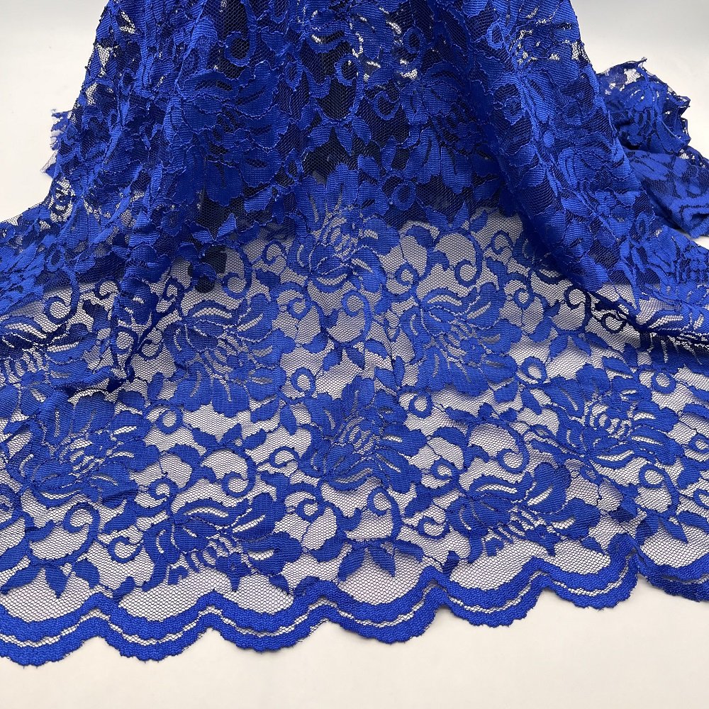 Popular Manufacture Available Low Price Colourful Elastic Embroidery Knitting Lace Fabric for Wedding Dress Other Fabric Knitted