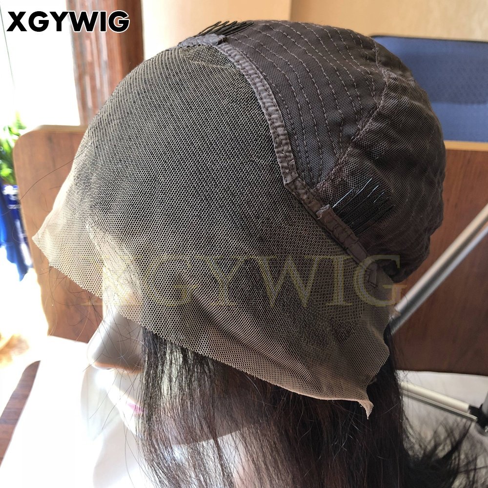 Factory Stock 100% Indian virgin remy human hair short style 10" transparent lace straight glueless lace front BOB cut wigs