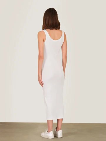 Summer Solid Color Ribbed Slim Fit tank dress For Women