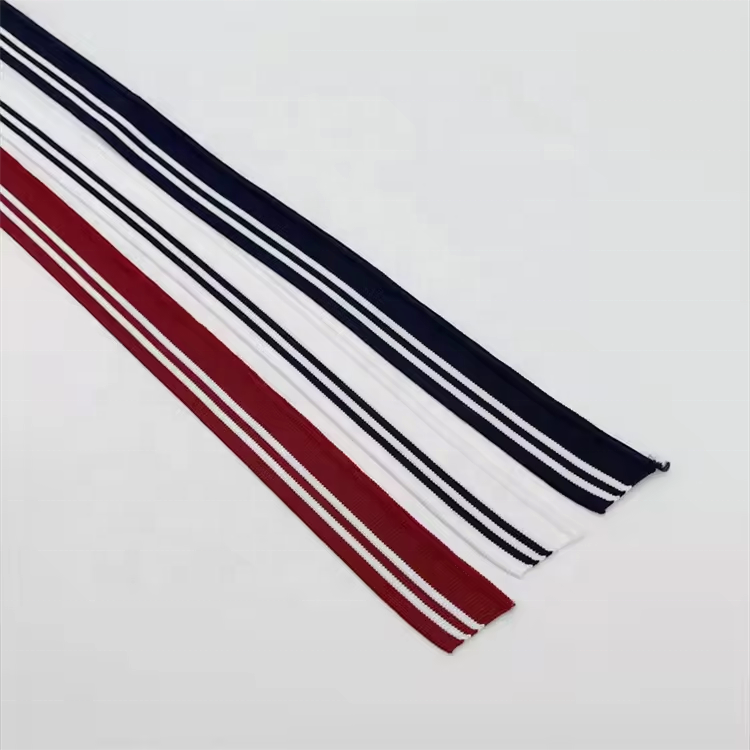 Factory wholesale 95 % polyester 5% spandex jacquard rib Knitted Cuffs Collars
