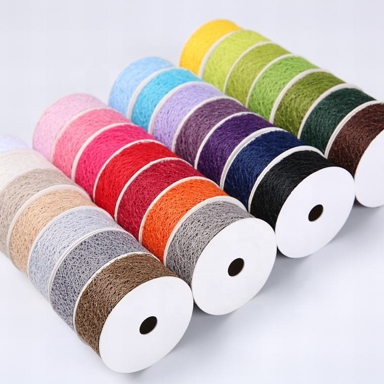 Decorative Tulle Mesh Fabric flower ribbon 100% Polyester decor Mesh Ribbon
