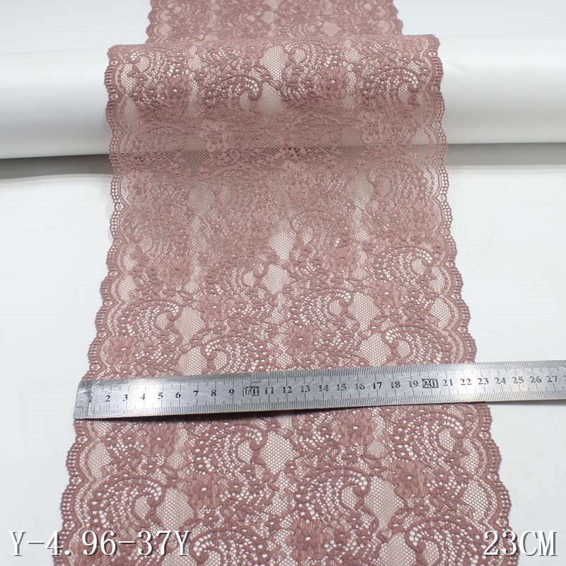 Soft White Mesh Fabric Fancy Flower Spandex Stretch Lace Trim Elastic Lace Fabric for Women Lingerie Dress
