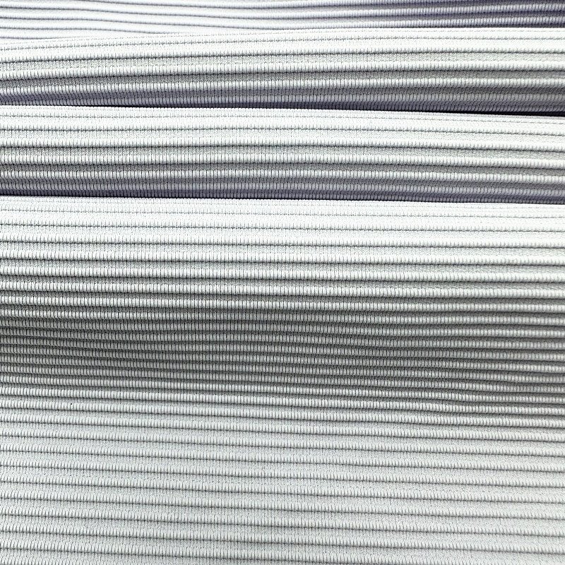 Wholesale Ribbed 4 Way Stretch 13 Spandex 87 Nylon Fabric Stretchable Ottoman Rib Knit Fabric Ottoman Fabric
