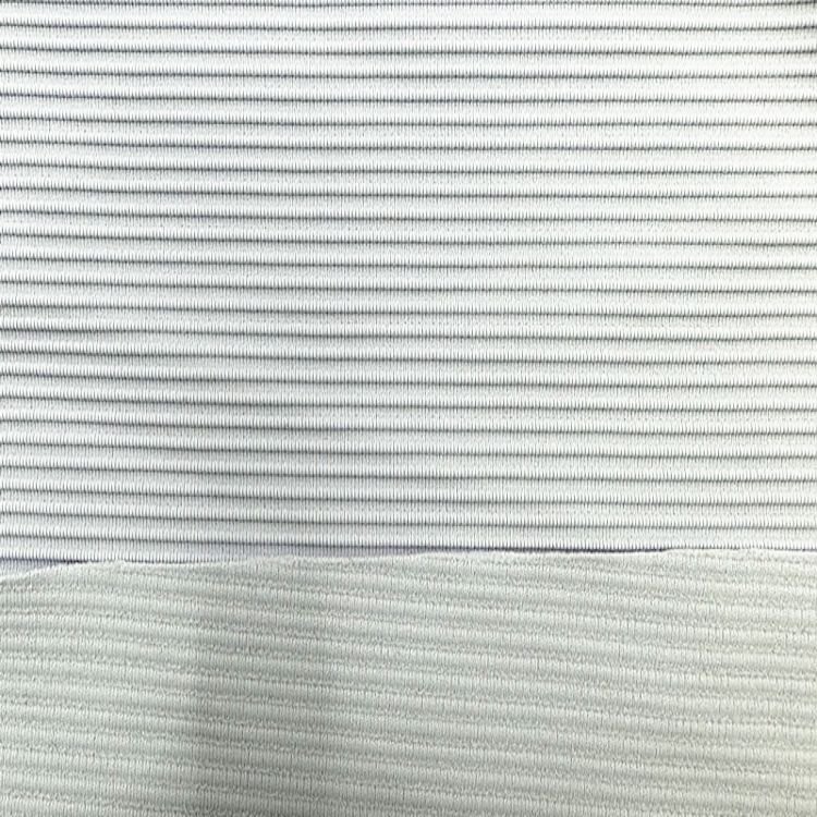 Wholesale Ribbed 4 Way Stretch 13 Spandex 87 Nylon Fabric Stretchable Ottoman Rib Knit Fabric Ottoman Fabric