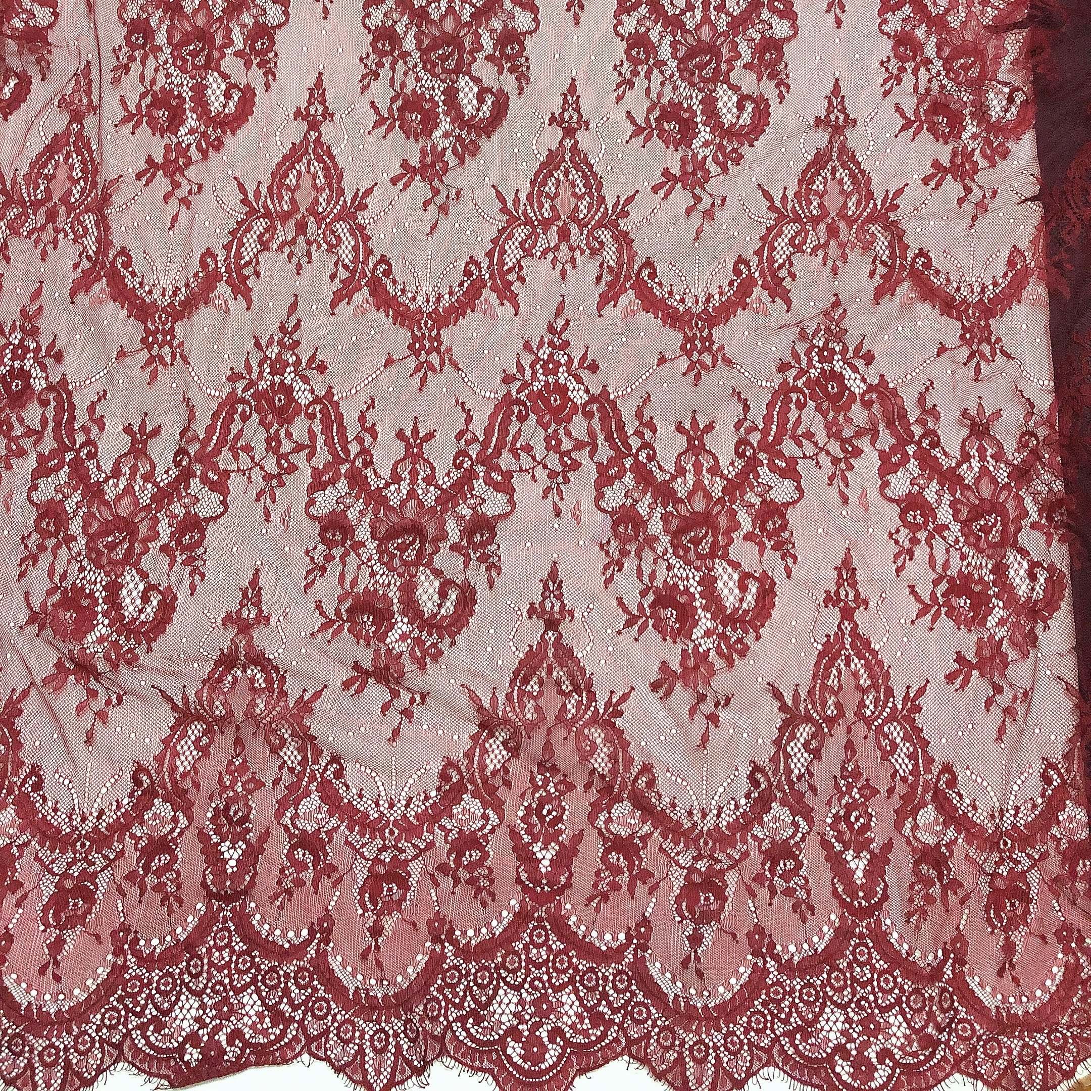 Elegant dyed multicolor french lace fabric chantilly retailer LT20697