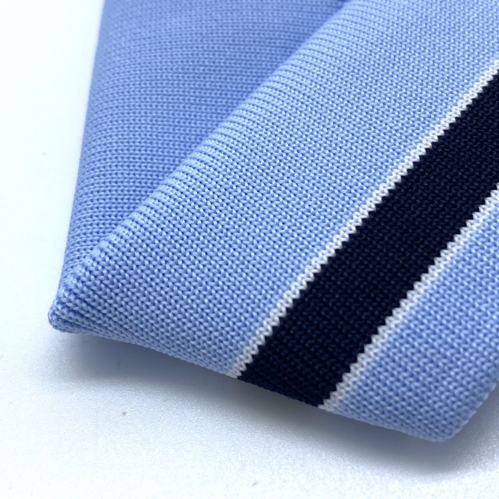 Eco-friendly Recycled Soft Jacquard Knit T-shirt Cotton Rib Collar Cuff For Jacket Neck