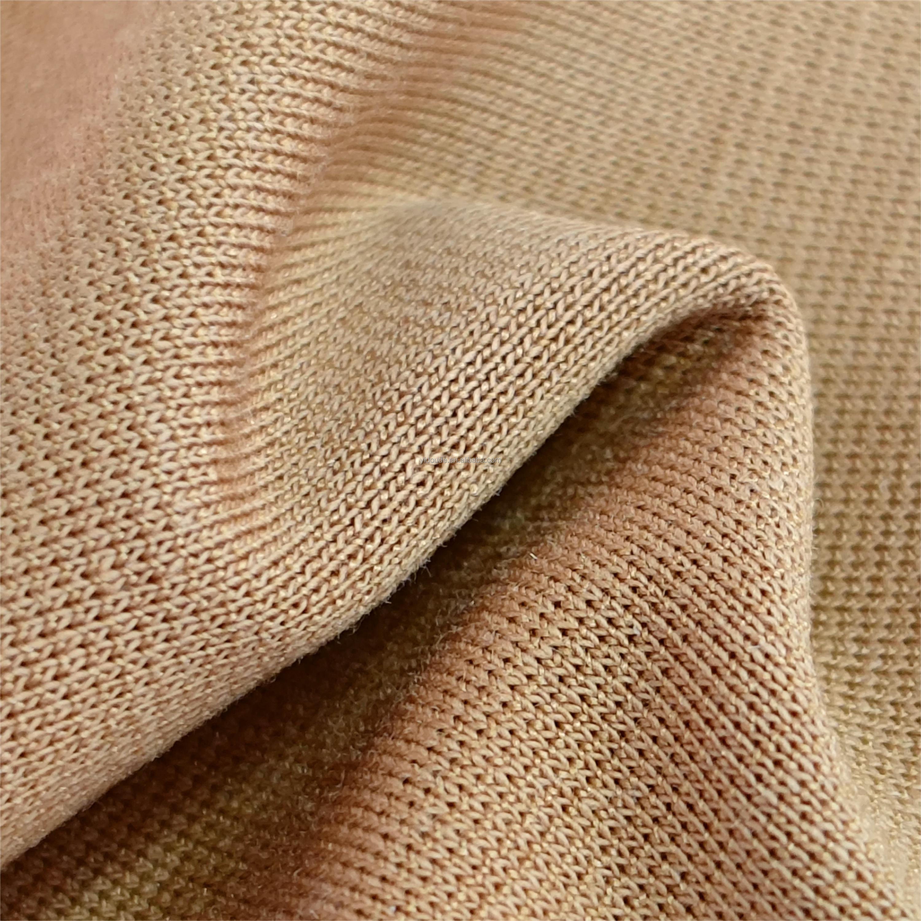 YWH1637# double sided combed cotton baja knitted fabric