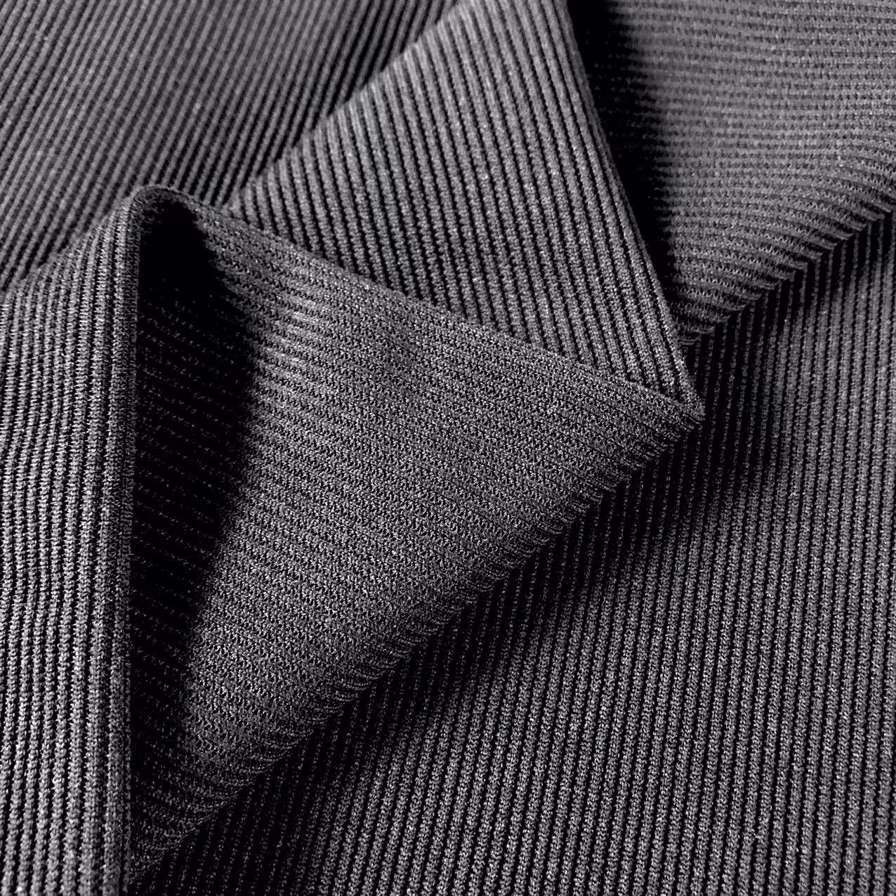Popular sale comfortable 32s ribbed cuff fabric custom plain dyed 100 organic cotton 2x2 rib knit fabric