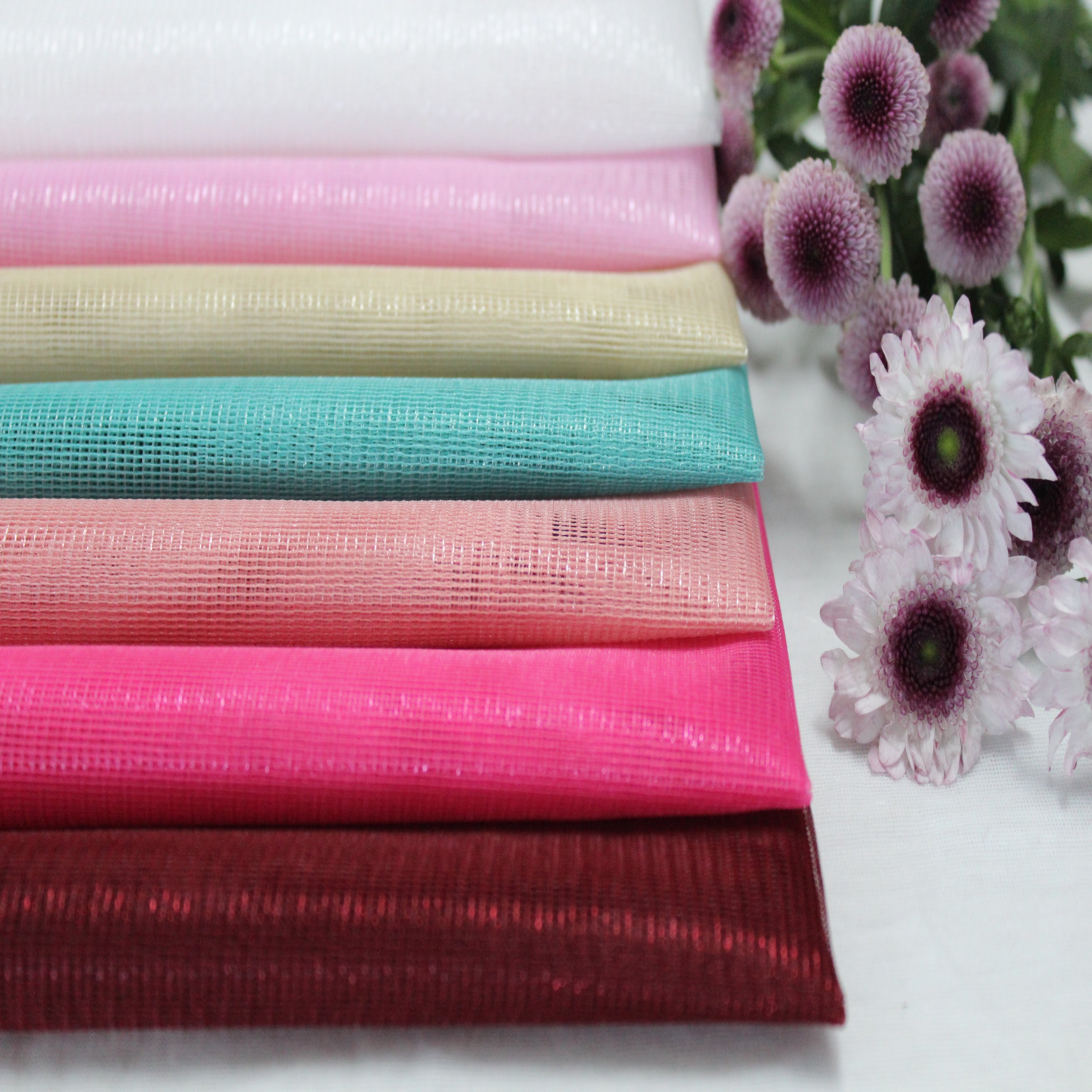 New Design Luxury Flower Embroidery Tulle Fabric For Sheer Curtain