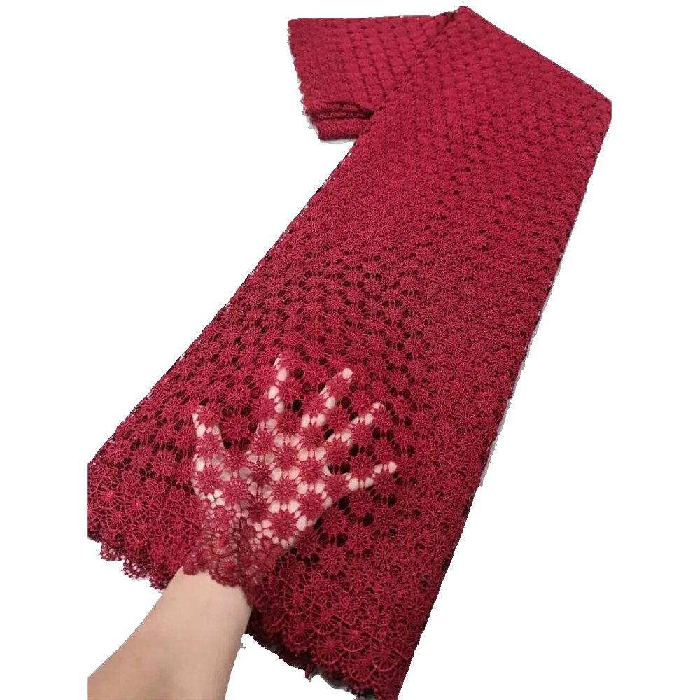 NI.AI Guipure Cord African Lace Fabric Fabric Lace Fabric Embroidery Tissue Cord Laces for Wedding Party Women Dress Milk Silk