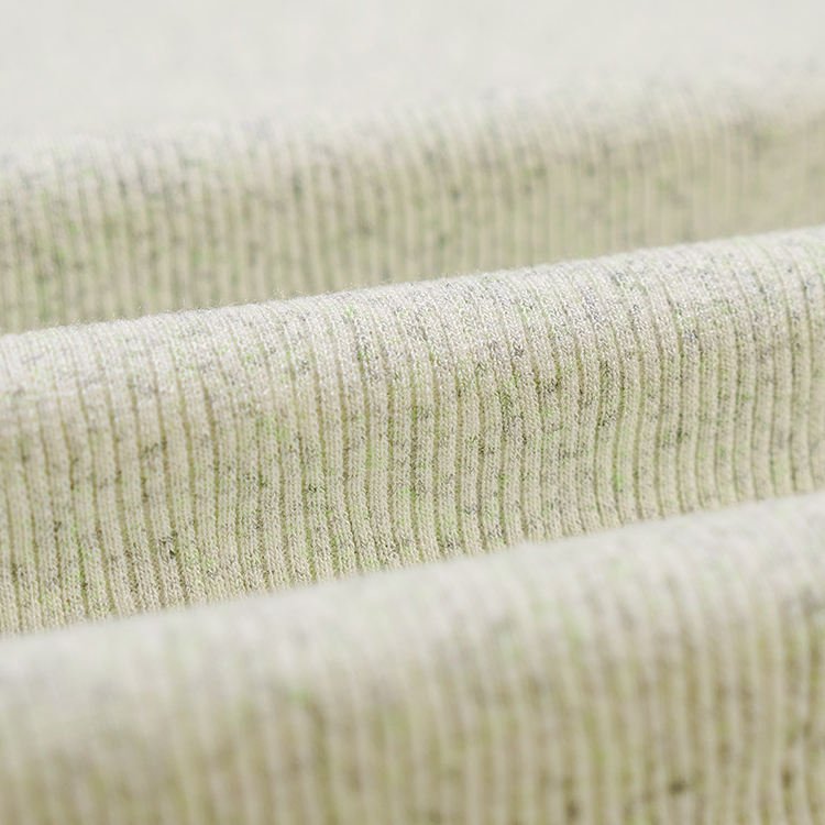 Popular CVC Textile Custom 50% Cotton 50% Polyester Spandex Cotton Rib Knitted Fabric For Garments