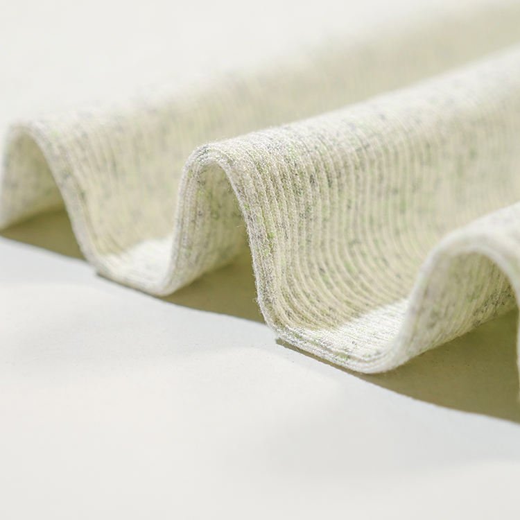 Popular CVC Textile Custom 50% Cotton 50% Polyester Spandex Cotton Rib Knitted Fabric For Garments