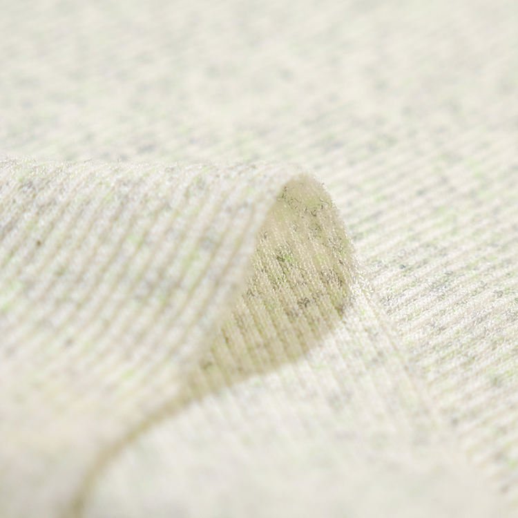 Popular CVC Textile Custom 50% Cotton 50% Polyester Spandex Cotton Rib Knitted Fabric For Garments