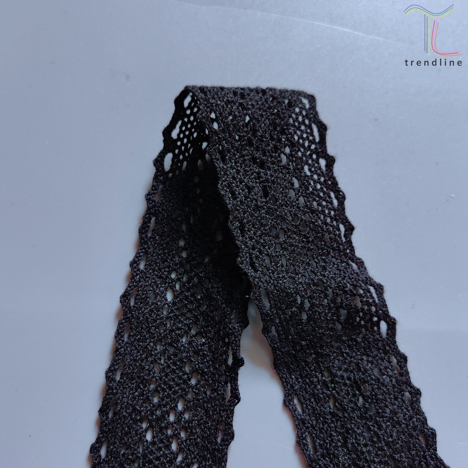 3cm pure ivory white black gallon torchon cotton woven lace trim for sleeves