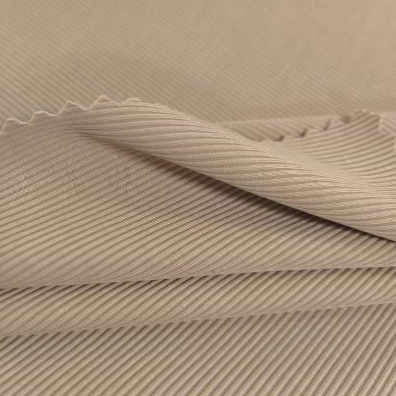 Four-Way Stretch Wicking Soft Breathable Jersey Rib Knit Fabric Nylon Spandex Fabric for Gym Sport Yoga Wear