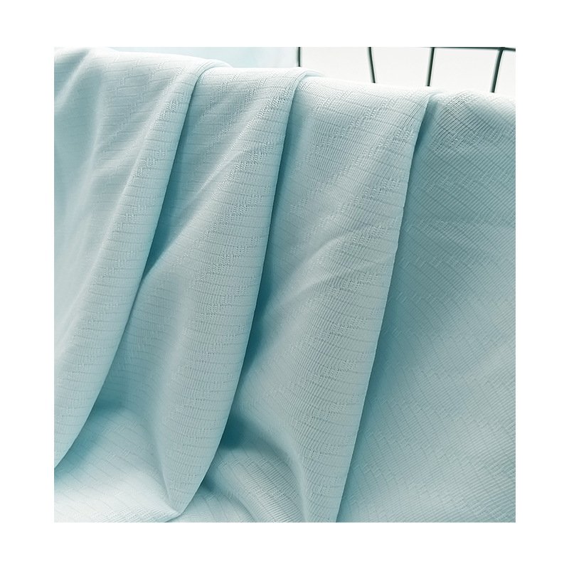 Custom 90% Polyester Spandex Single-Sided Jacquard Fabric Quick Drying & Breathable Rib Stretch for Sports Swimwear