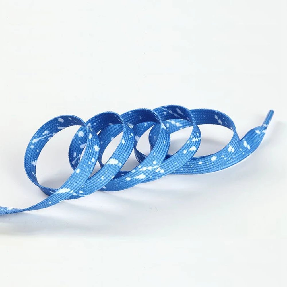 Individual Splash Ink Shoelaces Flat High-top Canvas Sneakers Shoe laces Women Men Casual Shoe Strings