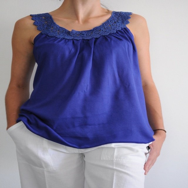 Neck Lace Latest Design Women s White Blouse Colourful sleeveless tank tops for Ladies
