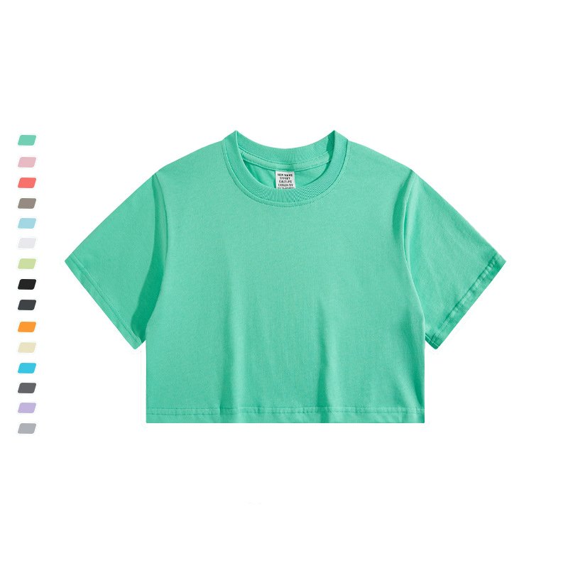 Ladies sexy vintage washed hip hop t-shirt custom logo cotton ribbed neckline oversize t shirt