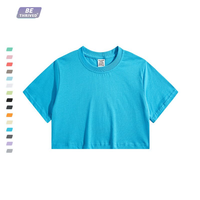 Ladies sexy vintage washed hip hop t-shirt custom logo cotton ribbed neckline oversize t shirt