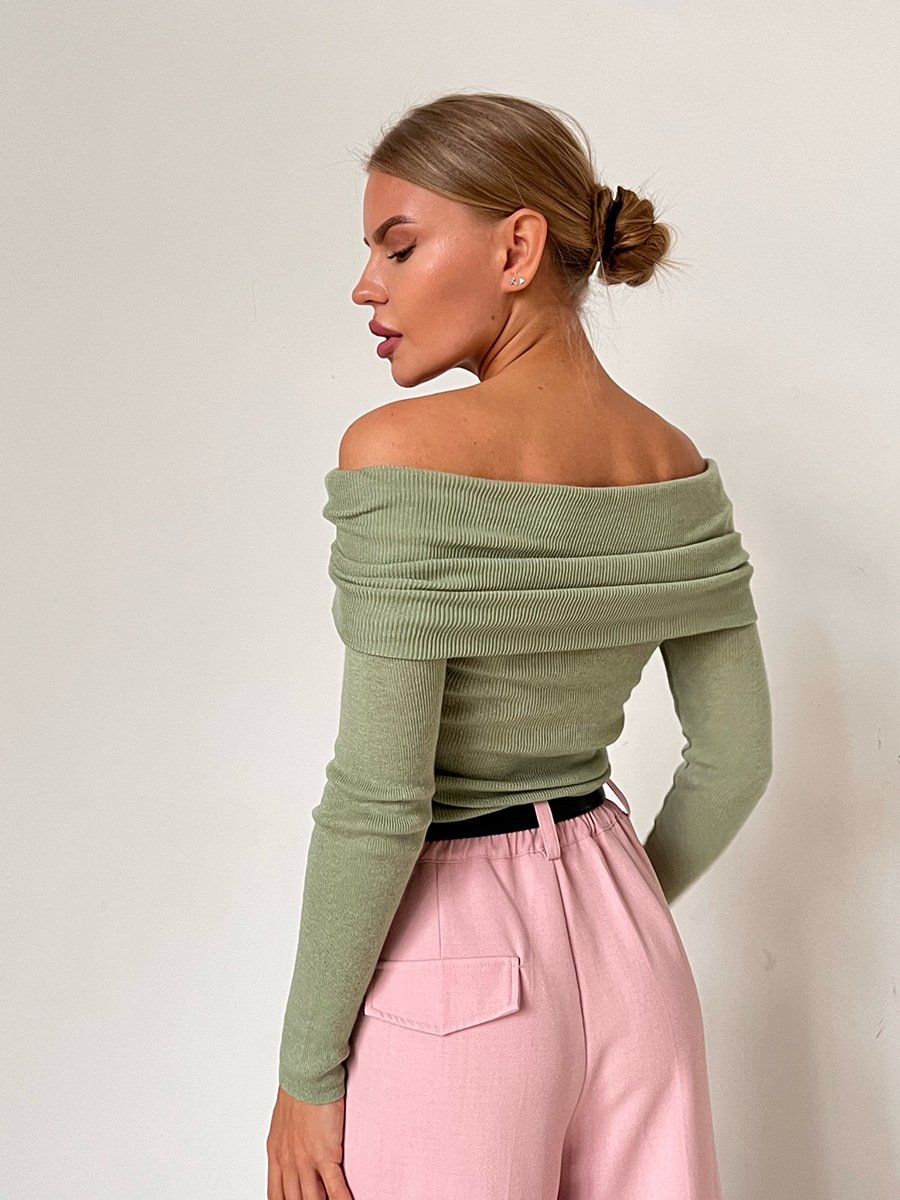 Women Casual Long Sleeve Fall Sweaters Crew Neck Solid Color Soft Ribbed Knitted Oversized Pullover Loose Fit Jumper