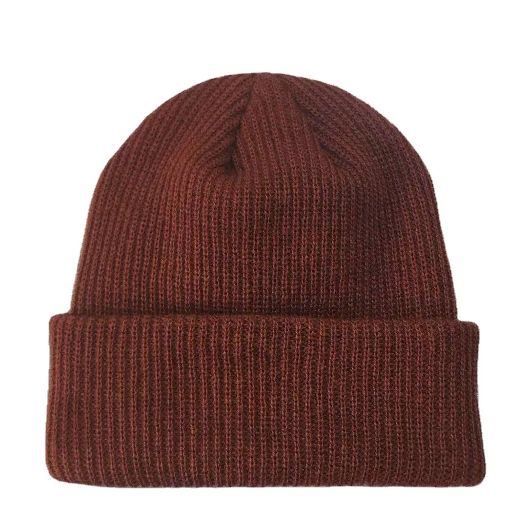 Wholesale Beanie Hat Winter Hat Fisherman Beanies Men Women Wool Acrylic Knitted Beanie