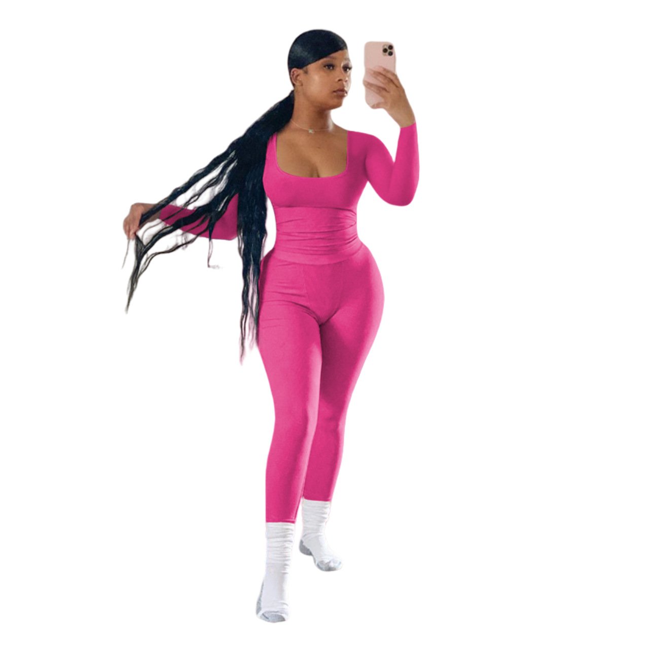 2025 Custom Elasticity Autumn Winter Cotton Leggings Loungewear Fitness Women Two Piece Set Clothing Lounge Set Women'S Sets