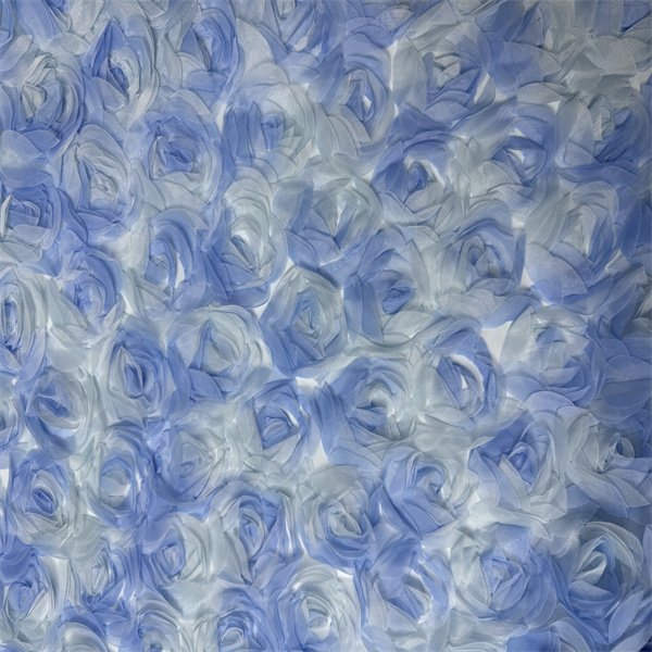 Low Price 3D Flower Lace Floral Tulle Mesh Net Embroidery Fabric By The Yard For Women