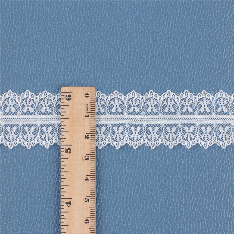 Hot sale double color flower lace trim lace trim with pearl luxury lace trim fabric wed beaded wedding