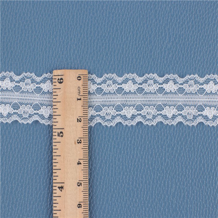 Hot sale double color flower lace trim lace trim with pearl luxury lace trim fabric wed beaded wedding