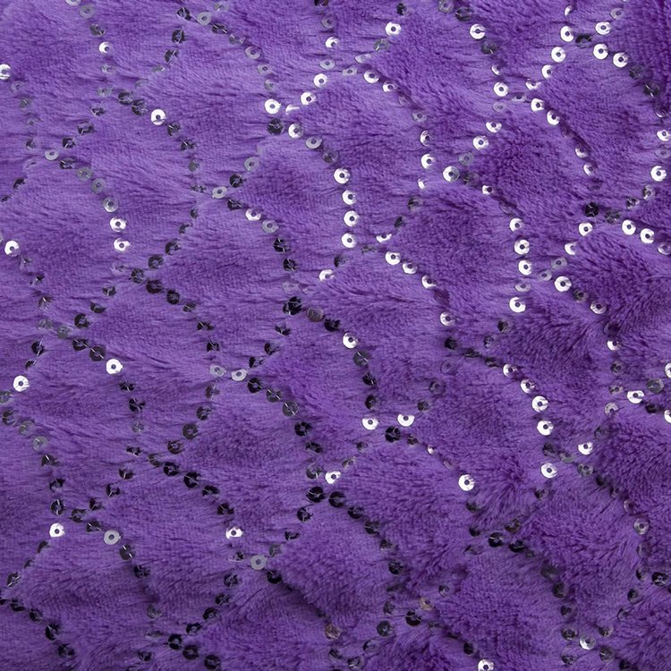 Recycled Free Sample Cheap Wholesale Embroidery Sequin 100 Polyester Plush Flock Velvet Fleece Fabric