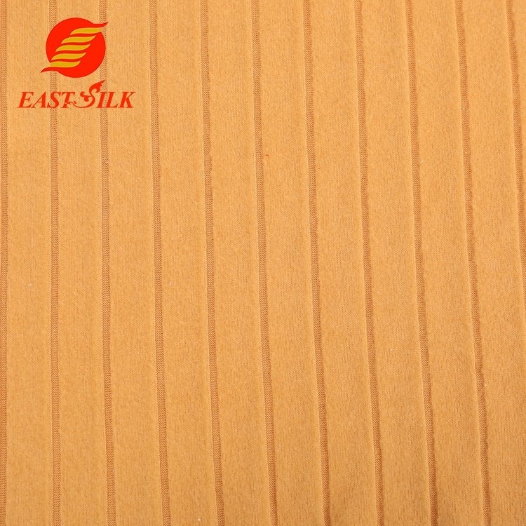18*4 RIB BRUSH Rayon polyester spandex fabric for homewear
