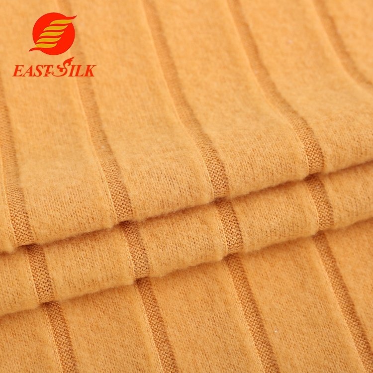 18*4 RIB BRUSH Rayon polyester spandex fabric for homewear