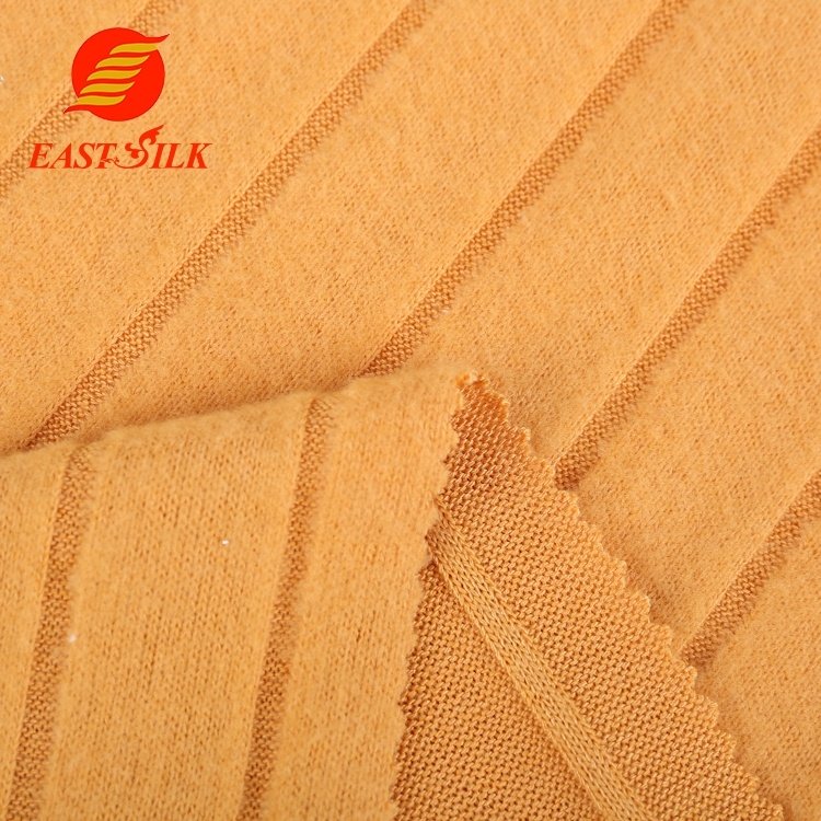 18*4 RIB BRUSH Rayon polyester spandex fabric for homewear