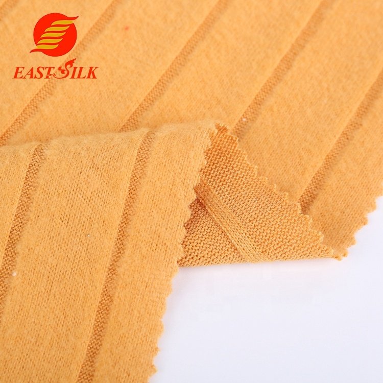 18*4 RIB BRUSH Rayon polyester spandex fabric for homewear