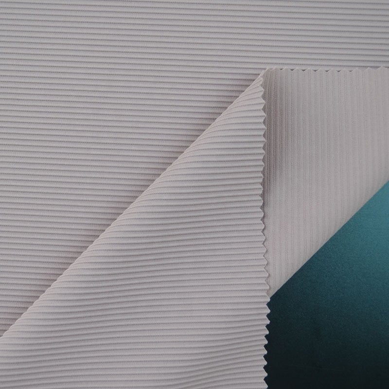 High stretch polyamide elastane 75% nylon 25% spandex ribbed knit fabric for yoga sets