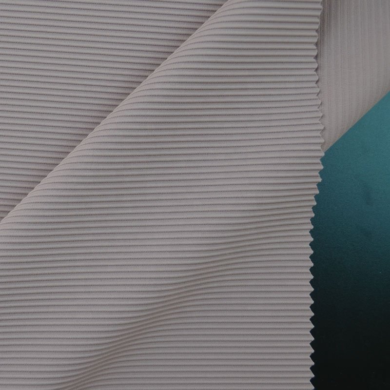 High stretch polyamide elastane 75% nylon 25% spandex ribbed knit fabric for yoga sets