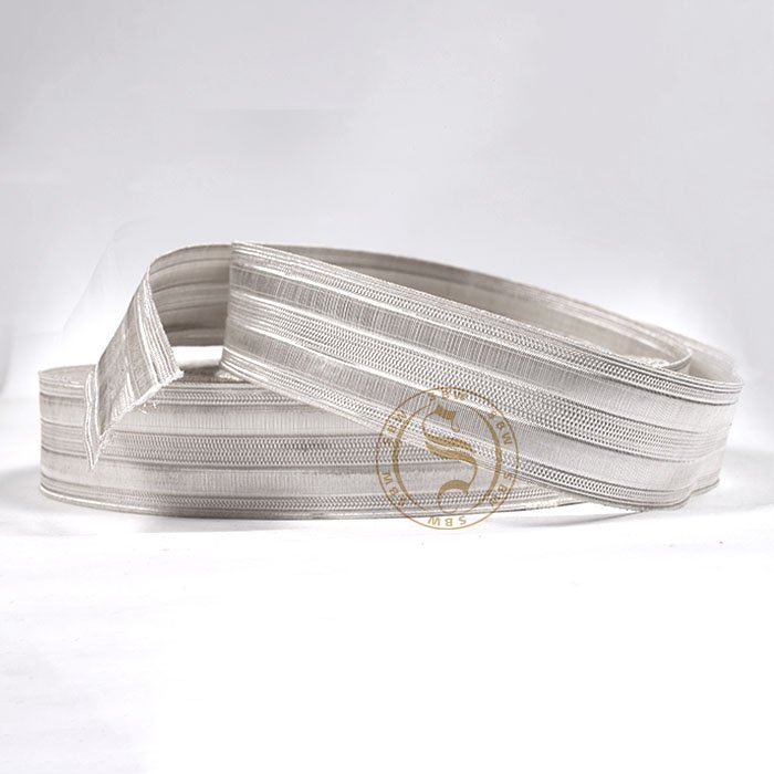 Silver Braid Pilot Galon Ribbon Durable Infantry Uniform Braid Lace Wholesale Pilot Sleeves Braid Laces
