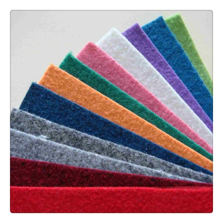 Grey/ black/ White polyester needle punched nonwoven fabric speaker box felt car felt