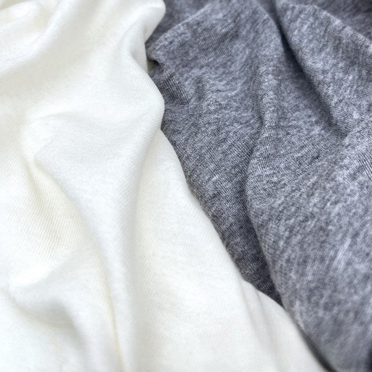 Wholesale Interlock Double Face 76% Lyocell Tencel 18% Wool 6% Spandex Elastic Knit Fabric For Underwear Tshirt Baby Clothing