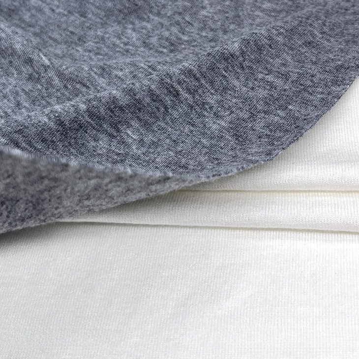 Wholesale Interlock Double Face 76% Lyocell Tencel 18% Wool 6% Spandex Elastic Knit Fabric For Underwear Tshirt Baby Clothing