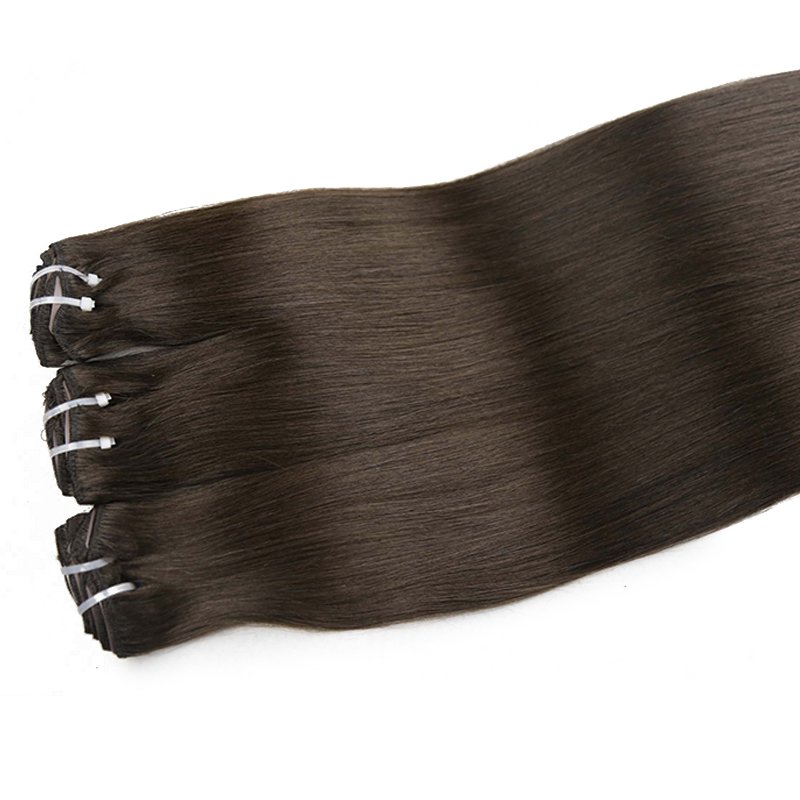 New Product Cuticle Remy Hair 100% Human Hair Lace Clip In Hair Extension For White People