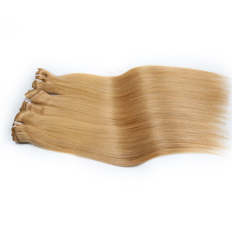 New Product Cuticle Remy Hair 100% Human Hair Lace Clip In Hair Extension For White People