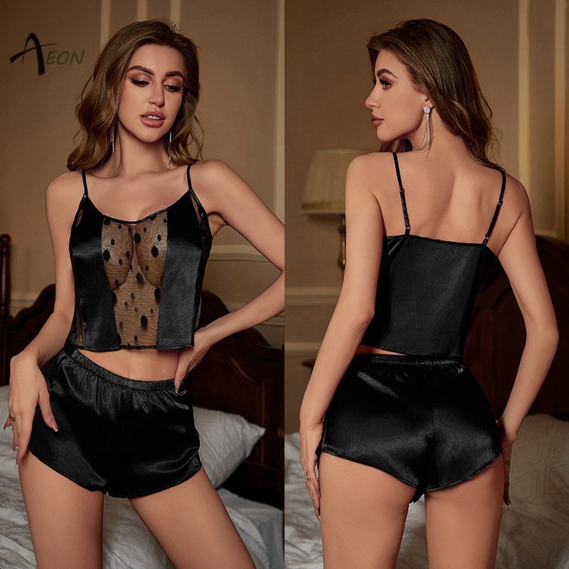 Sexy Women Night Dress Set Lady Lace Lingerie Femme Nightie Feminina Sleepwear